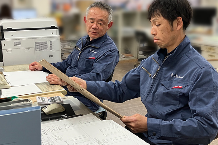 木質工事の作業の流れ2